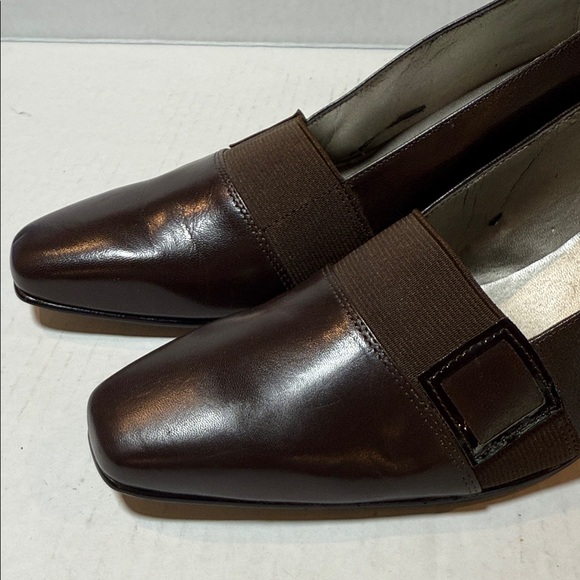 Ros Hommerson Dark Brown Leather Heels - Picture 4 of 9